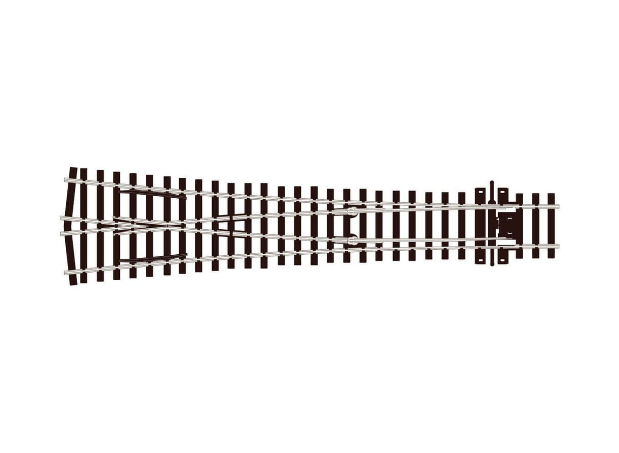 Peco HO SLE198 Code 75 Large Radius Track, Y Turnout Electrofrog