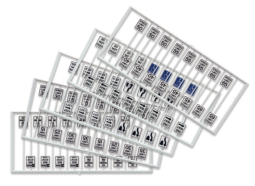 Tichy Train Group HO 8264 Assorted Road Signs (80)