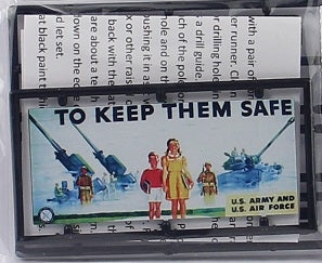 Tichy Train Group N 2660 Billboard Kit, US Army/Air Force "To Keep them Safe"
