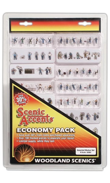 Woodland Scenics N A2062 Assorted Workers Economy Pack