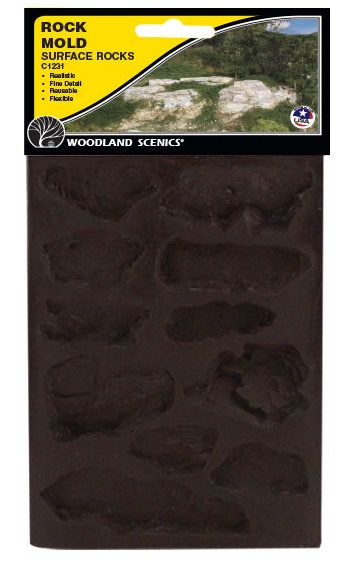Woodland Scenics C1231 Surface Rocks Mold