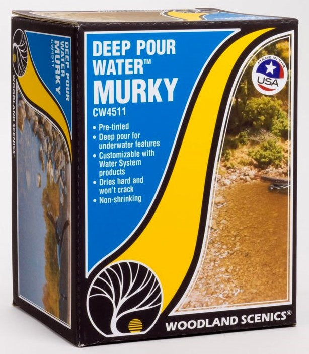 Woodland Scenics CW4511 Deep Pour Water, Murky