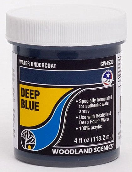 Woodland Scenics CW4530 Water Undercoat, Deep Blue