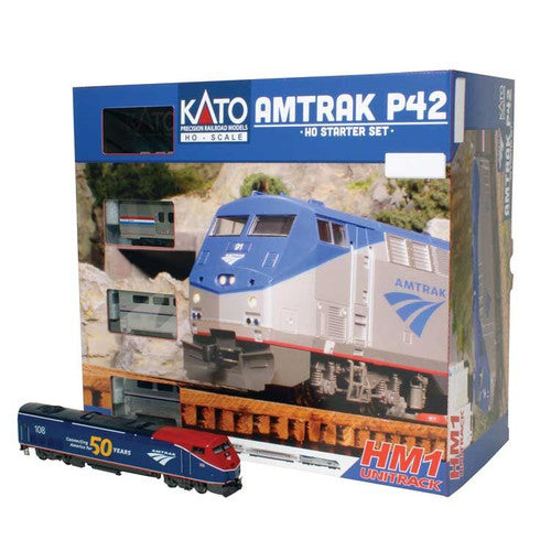 Kato HO 303004 Amtrak P42 Superliner Starter Set, Amtrak (50th PhaseVI) #108