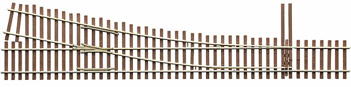 Micro Engineering HO 14-711 Code 83 Ladder Track System Turnout, #5a Right Hand Standard