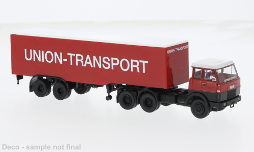 PREORDER Brekina HO 82251 1969 Hanomag Henschel F 221 S Koffer-SZ, Union Transport | 50.99
