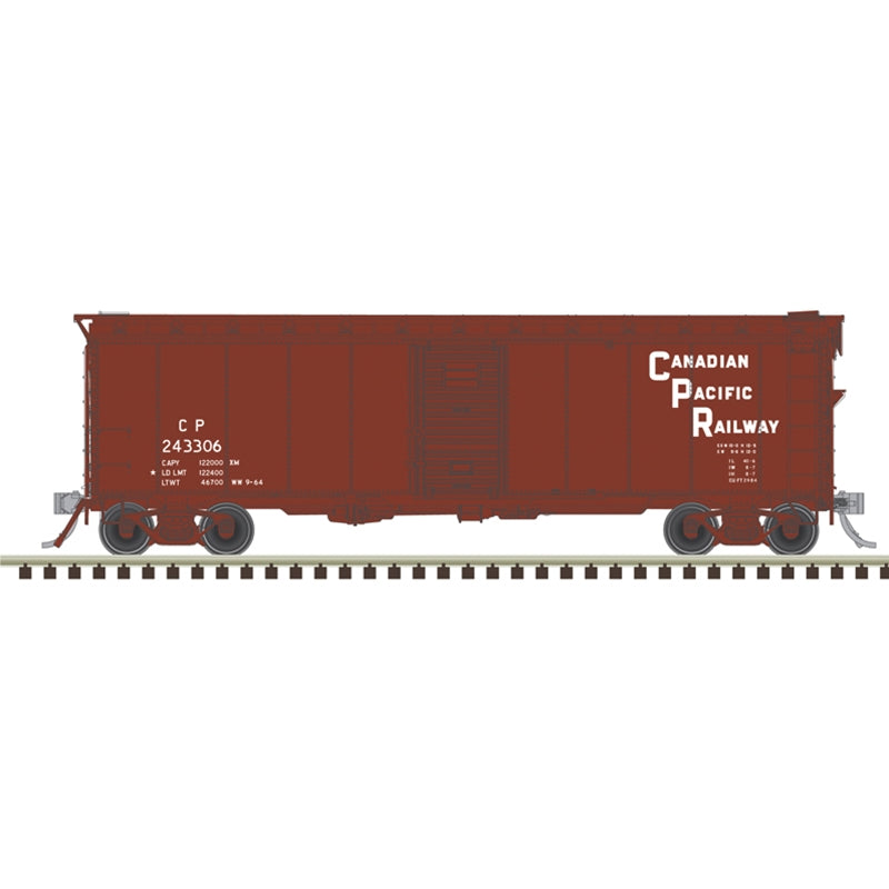 Atlas HO 20007900 40' Minibox Boxcar, Master, Canadian Pacific #243306 (Boxcar Red, Stepped Lettering)
