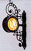 Brawa HO 5361 Illuminated Clock, Historic Wall Clock, Baden-Baden