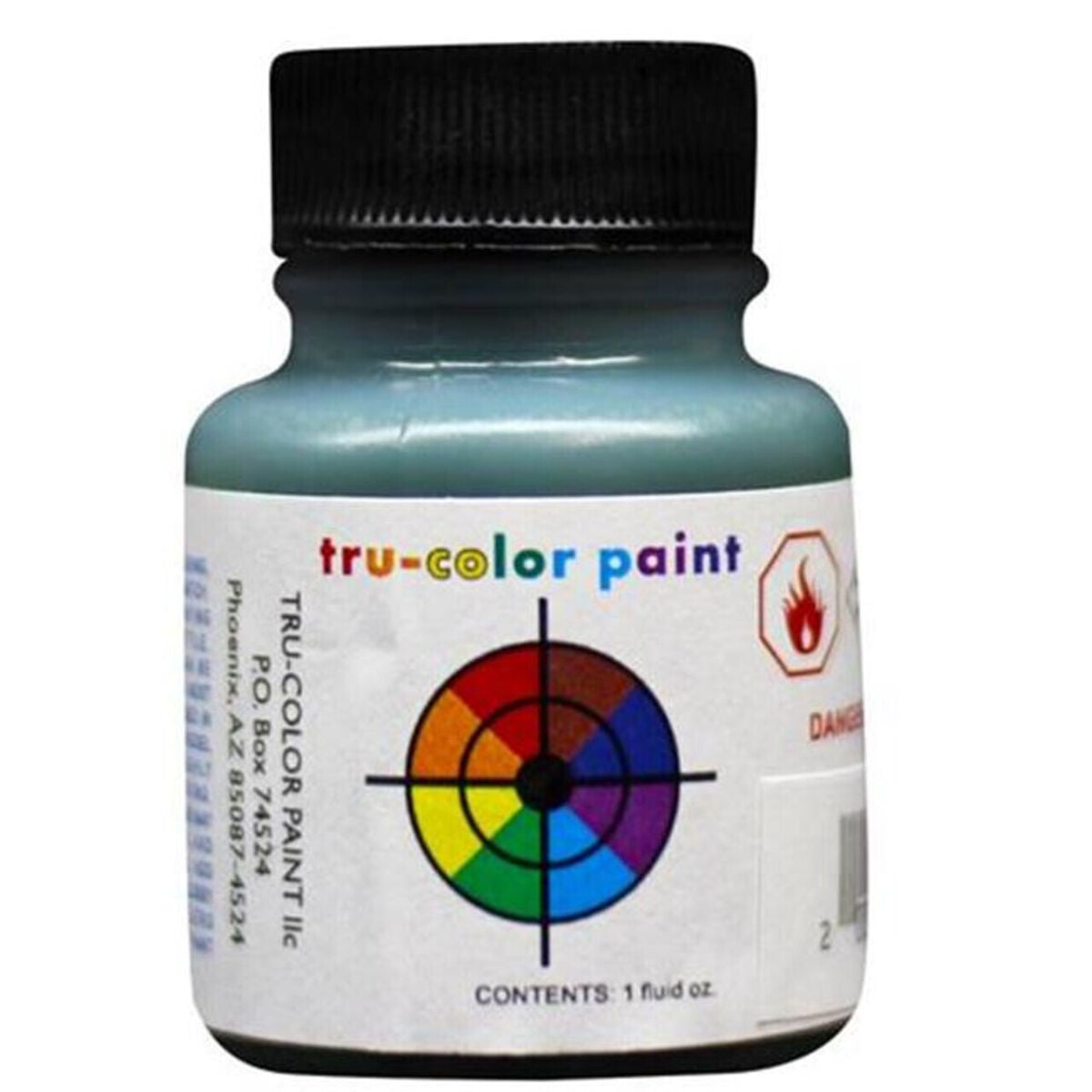 Tru-Color Paint 887 Railroad Color Acrylic Paints, Flat Northern Pacific Dark Green (1oz)
