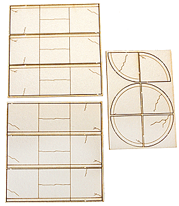 Bar Mills Scale Model Works O 0684 Sidewalk Kit, 100 Scale Feet