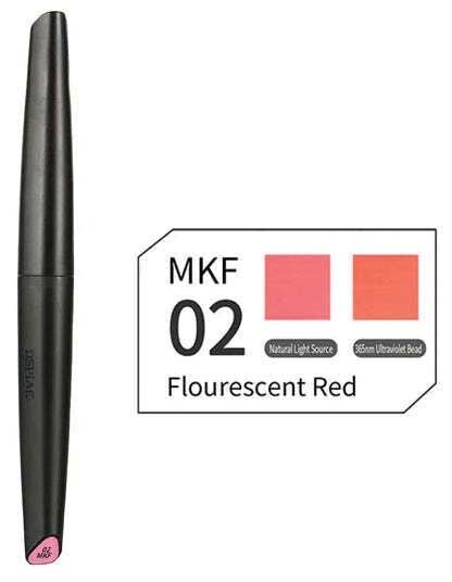 DSPIAE MKF02 Soft Tipped Water-Based Paint Marker Pen, Flourescent Red