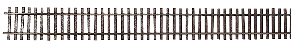 Micro Engineering HO 12-104 Standard Gauge Weathered Flex-Track, 3' Sections (6), Code 83 Rail with Wood Ties