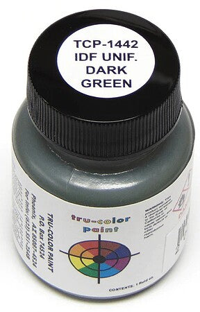 Tru-Color Paint 1442 Military Acrylic Color, Uniform Dark Green IDF (1oz)