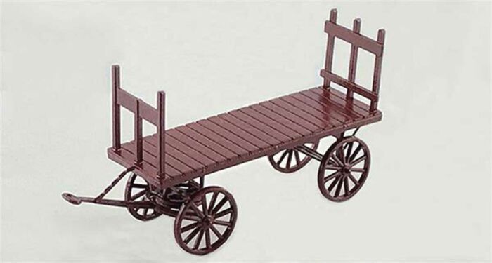 Tichy Train Group HO 8317 Wood Baggage Wagon Kit (2)
