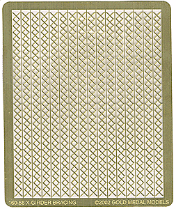Gold Medal Models N 160-58 X-Bracing for Steel Girders, 24" Wide For Fabricating Beams